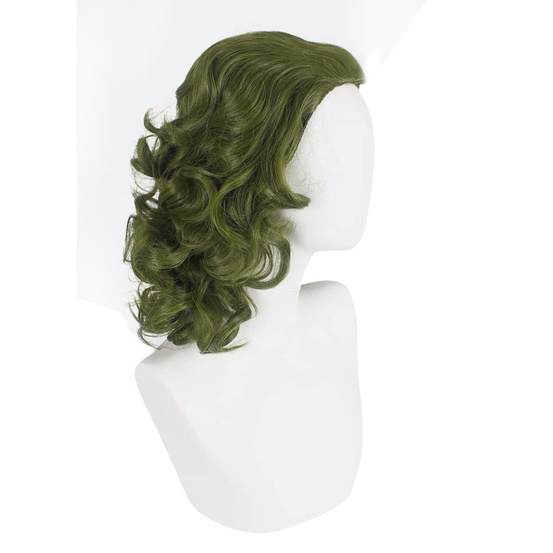 PORSMEER Men's Clown Joker Wig Curly Short Green Cosplay Wig