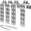 com-four® 8 x Christmas Tree Pendants Candy Cane, Christmas Tree