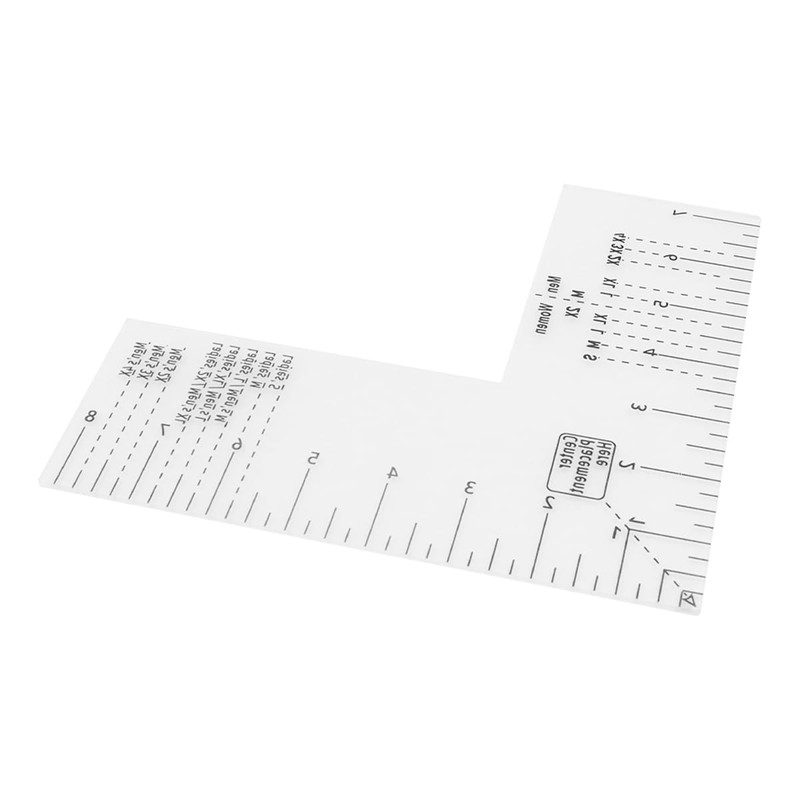 Namvo T-shirt Ruler Guide,Left Chest Logo Placement Tool for Heat