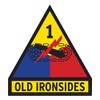 US Army - 1st Armored Division Old Ironsides Patch Decal