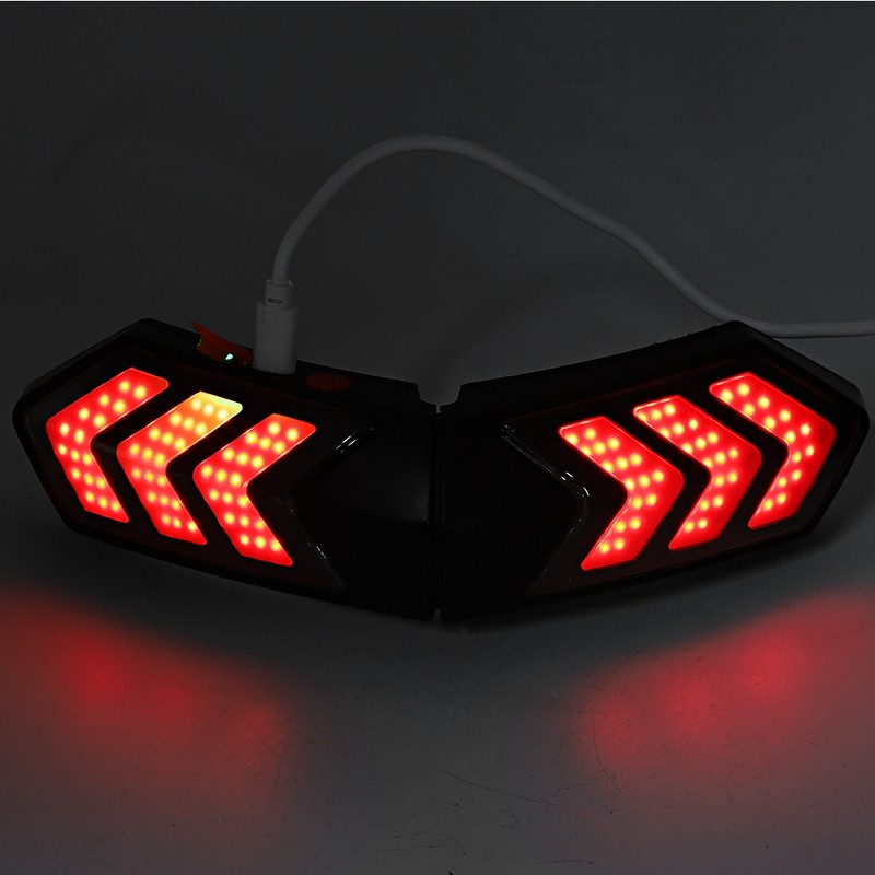 Wireless Motorcycle Helmet LED Safety Light Motorbike Turn Signal Warning