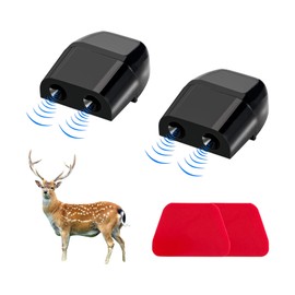 povtii 2PCS Deer Whistles, Car Deer Whistles Warning Device with Rubber Pads, Whistle Save a Deer Avoids Collisions, Universal Car Accessories (Black)
