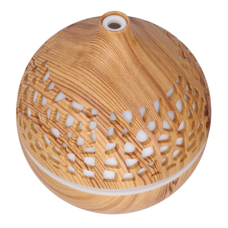 180ml Wood Grain Air Humidifier USB Charging Colorful Lights Air
