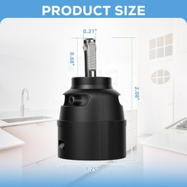1255 Replacement Cartridge for Moen Kitchen Faucet Parts Single Handle Cartridge Leak Proof Design for Duralast, Stainless Steel Lever