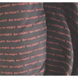 Ratti RARE Ratti Vintage Silk Christmas Fabric ‘Ba Humbug’ Print 1999? By The Yard.