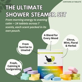 Shower Steamers Aromatherapy Bombs (Variety Pack) – Adult Christmas Stocking Stuffer – Made in USA - Shower Tablets Aromatherapy – Natural Essential Oils – Self Care Gifts for Women and Men (14 Pack)