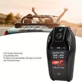 Unbranded Brand New Aluminum Alloy LED Touchscreen Car Key Case for All Push-to-start Cars
