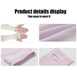 Whakano 1 Pair of UV Protection Arm Warmers, Sports Sun Sleeves, Arm Sleeves with Thumb Hole Arm Warmers, Unisex Sleeves, for Outdoor Activities, Running, Football, Volleyball, Cycling, Golf, Black