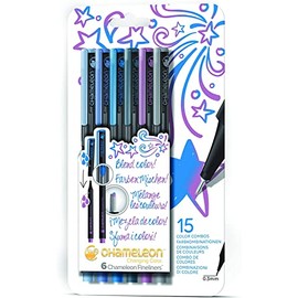 Chameleon Pen Blendwriter Cool Set of 6 Illustration Pens