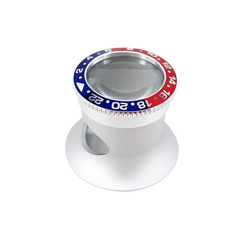 Yimao Watchmaker's Magnifier 5x Magnifier with GMT Bezel (Red and