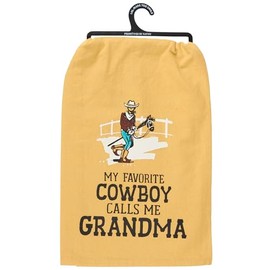 Primitives by Kathy My Favorite Cowboy Kitchen Towel