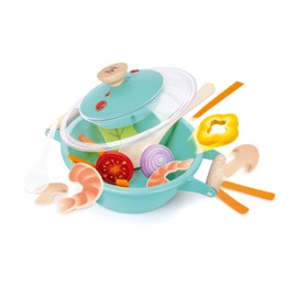 Hape Little Chef Cooking & Steam Playset | Toy Kitchen with Play Food and Accessories, for Children Ages 3+ Years