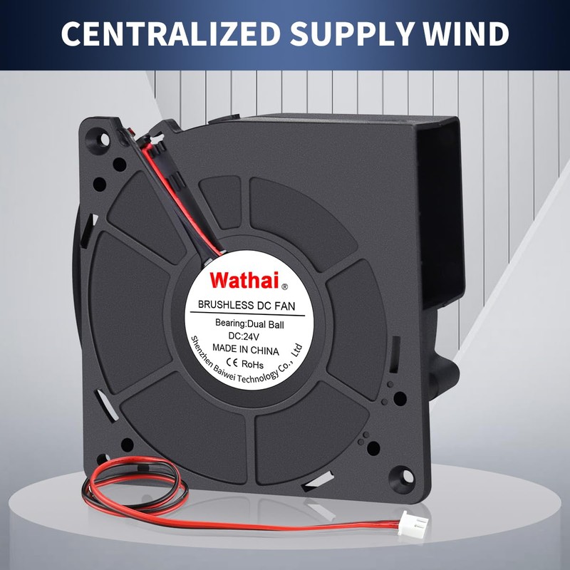 Wathai 120mm x 32mm 24V Centrifugal Small Blower Fan 24