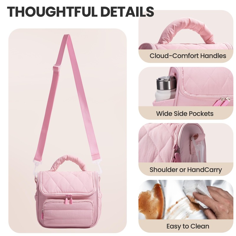 Insulated Lunch Bags for Women, Meal Prep Kit with Containers