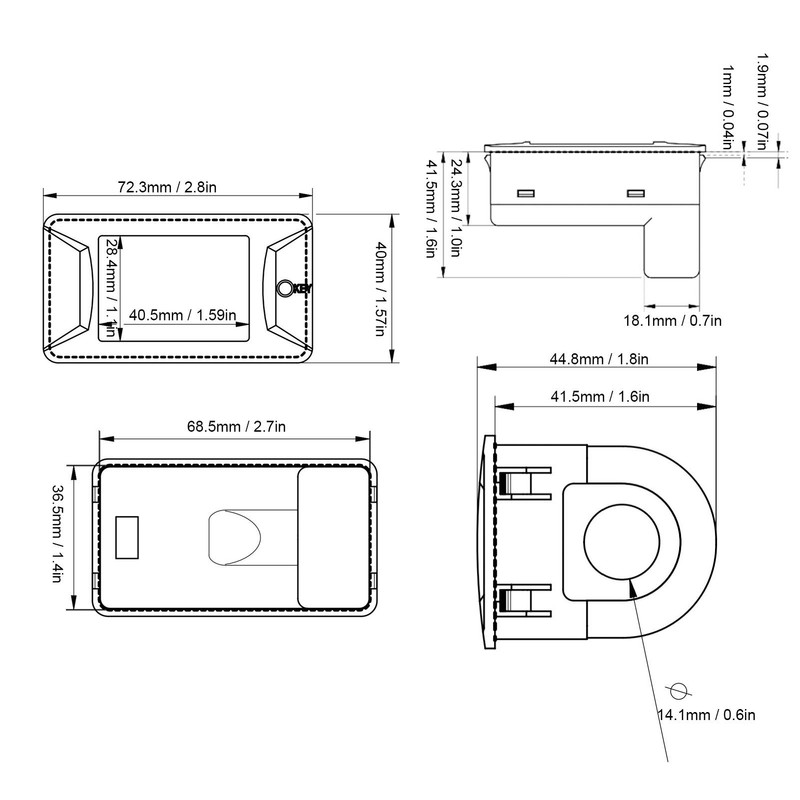 Voltage Current Meter Ammeter Voltmeter AC 40-400V 100A Voltage Current