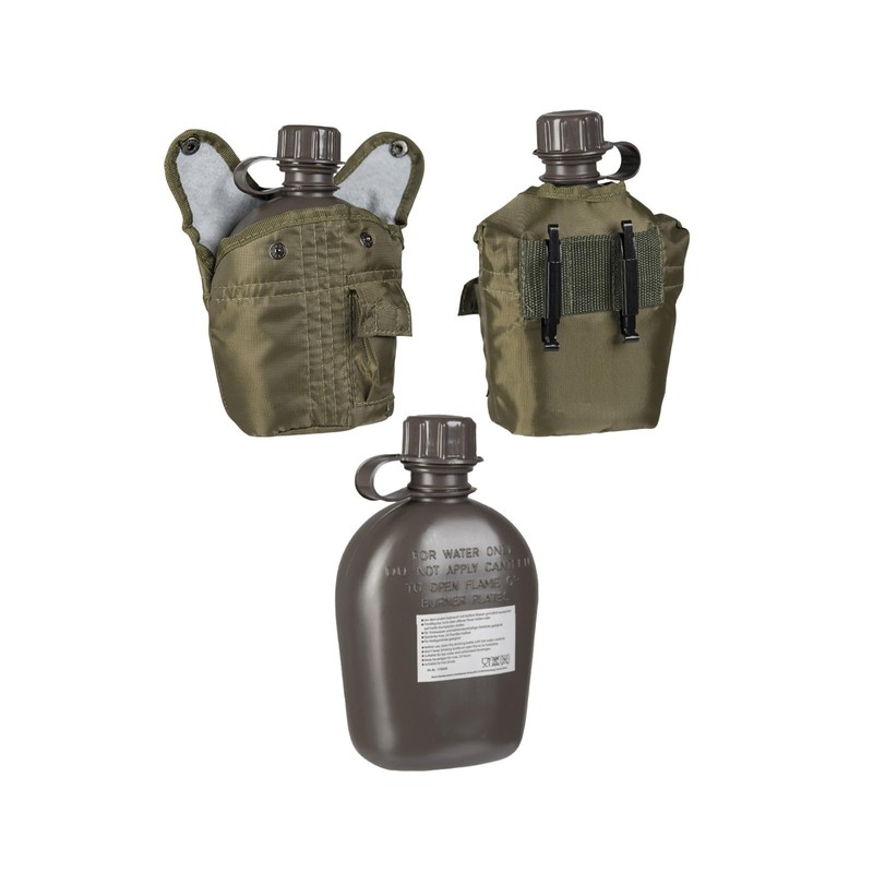 Mil-Tec Unisex – Erwachsene Flasche-14505001 Flasche, Oliv, Kunststoff, Einheitsgröße