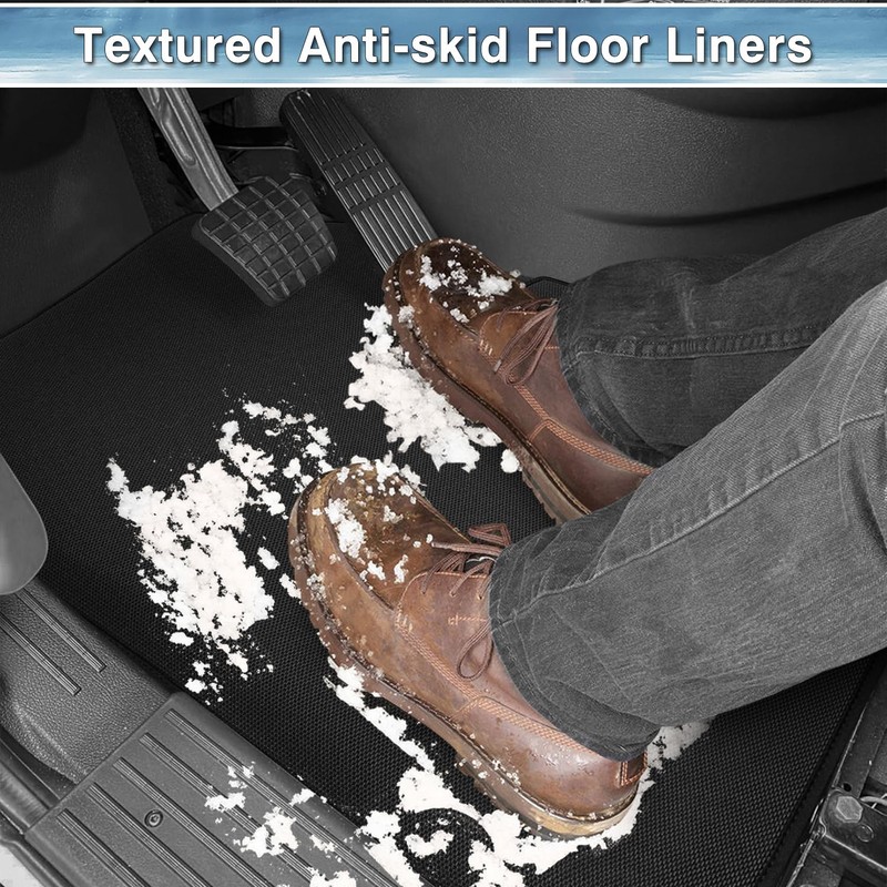 Mixsuper Floor Mats All Weather Floor Liners for Freightliner Cascadia