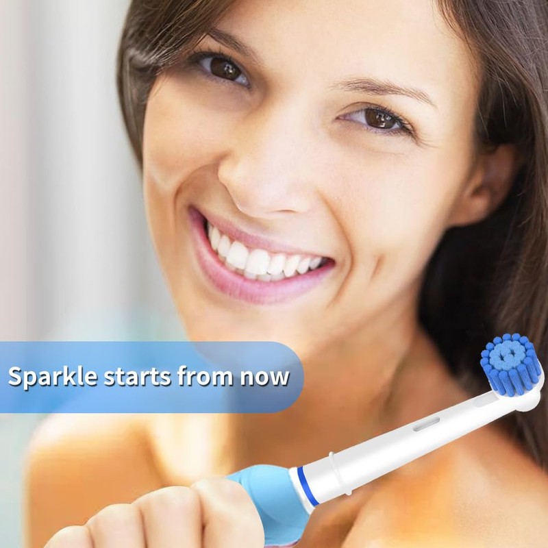 8 Pack Sensitive Gum Care Replacement Brush Heads Compatible with