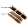 TOP SAVER Wooden Letter Rack and Stationary Holder Home and