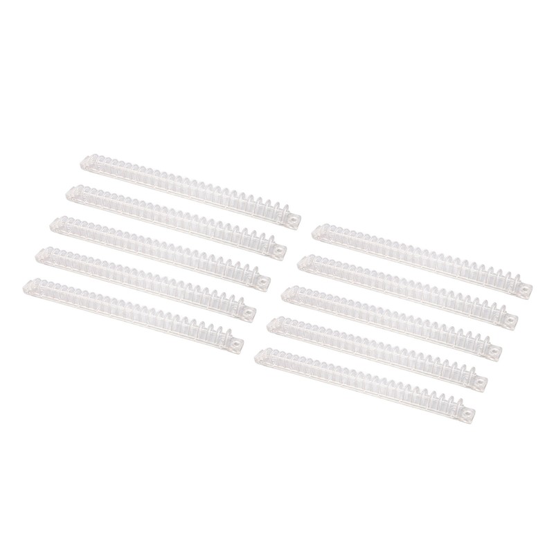 10Pcs Binding Spines Plastic Comb Spiral Coil 26 Holes 100