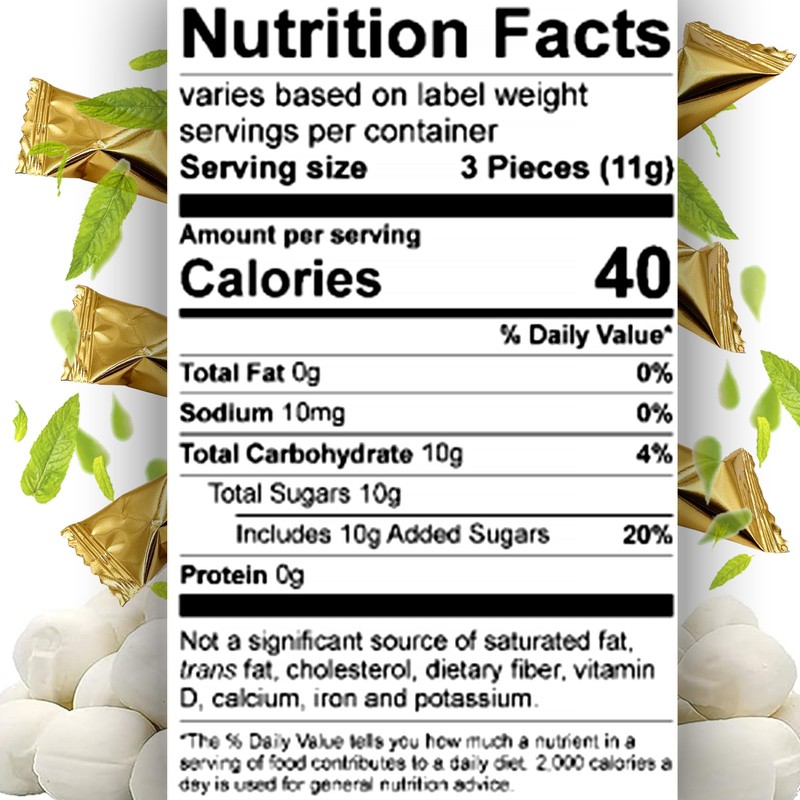 Gold Buttermints (Approx. 60 Count) - Butter Mints Individually Wrapped,