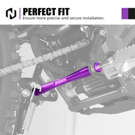 NICECNC Purple Foot Pegs Support Brace with O-Rings Compatible with Surron Light bee X/S/L1E CNC Aluminium Compatible with Segway X160/X260 See Fitment