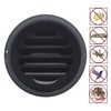4 Inch Black Circular Arc Air Vents, JSIXASO Stainless Steel
