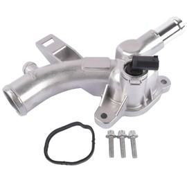 Bisenya Coolant Flange with Sensor Water Pipe Aluminium Compatible with Adam Corsa E D Astra J Meriva B 25192985 1338022