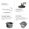 Neodrain 36-Inch Offset Side Outlet Linear Shower Drain with Quadrato
