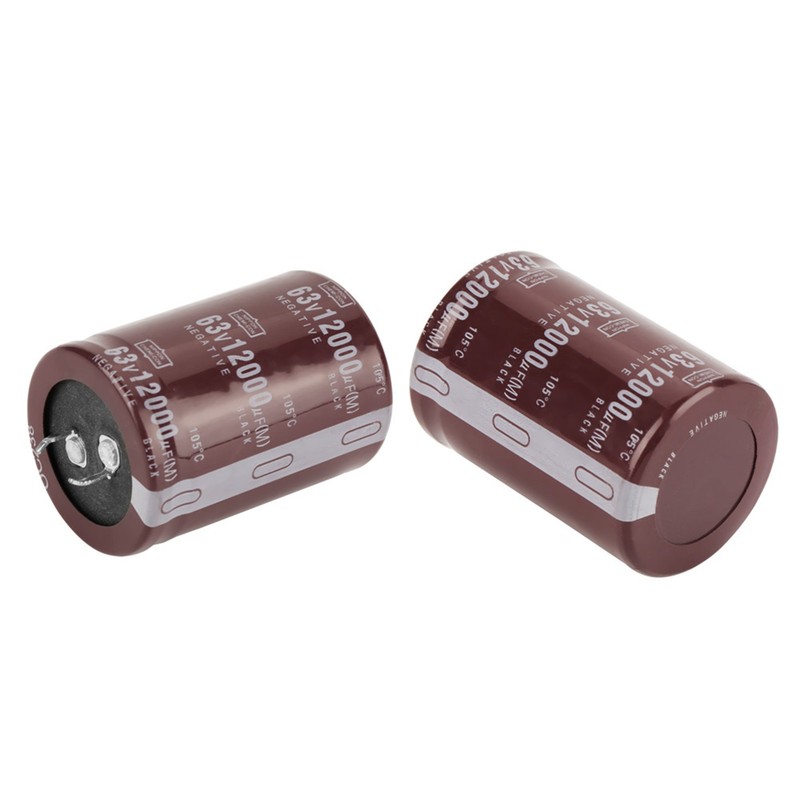 2pcs Audio 63V 12000uf Filter HIFI Electrolytic Capacitor 35*50mm for