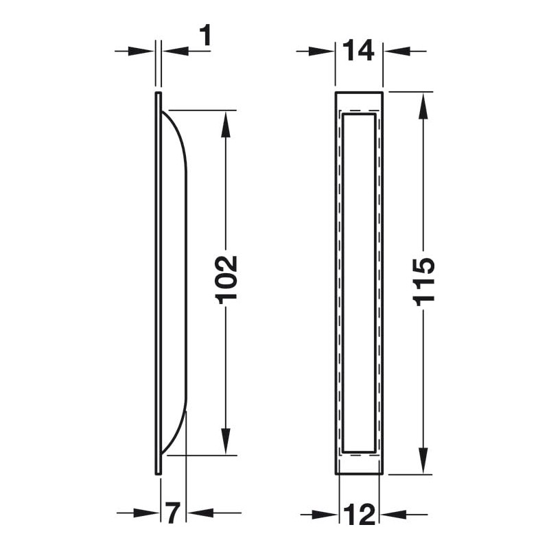 Gedotec Plastic Shell Handle | 1 Piece - Handle Shell