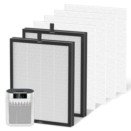 2+4 Pack 4-in-1 AP2000WF Air Filter Replacement Compatible with KNKA Air Puri-Fier 4-in-1 H13 True HEPA Filter Fit for KNKA AP2000WF Air Puri-Fier for Home Large Room Bedroom up to 1740 Ft²