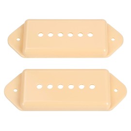 Banworks Plastic P90 Pickup Covers Electric Guitar P90 Dog Ear Pickup Covers 52mm (2-3/64") Bridge Pickup Covers For Epiphone Les Paul LP Electric Guitar Pack of 2 JT/SYQG-06 Cream