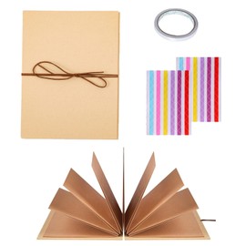 DIY Photo Album, Small Photo Albums 17.5 x 11.5 cm Photo Book, DIY Scrapbook, Foldable Album, Photo Album for Inserting in for Birthday Gift, Wedding, Graduation Gift, 34 Pages