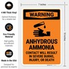 Warning Anhydrous Ammonia Contact Will Result In Severe Burns Injury