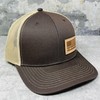 DALLY Up Leather Patch Western Lifestyle Adjustable 6-Panel Snapback Hat