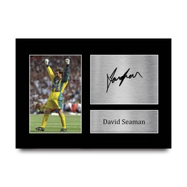 HWC Trading A4 David Seaman England Gifts Printed Signed Autograph Picture for Football Fans and Supporters