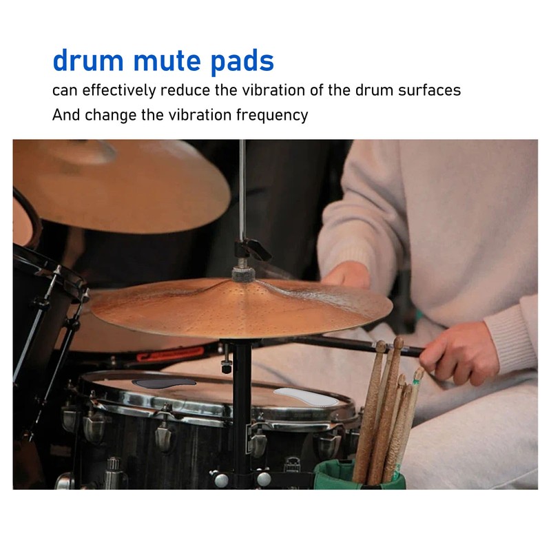 10pcs Long Drum Dampeners Vibration Reduction Soft Silicone Drum Silencers