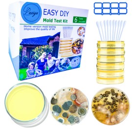 Luxiys Mold Test Kit for Home – DIY Black Mold Testing kit air, Home Surface and HVAC Testing, Includes 6 Individual Testing Molds, Mold Identification Guide and Free Laboratory Analysis