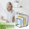 SAGLAU Kitchen Organizer Rack - 5-Slot Heavy-Duty Cutting Board and