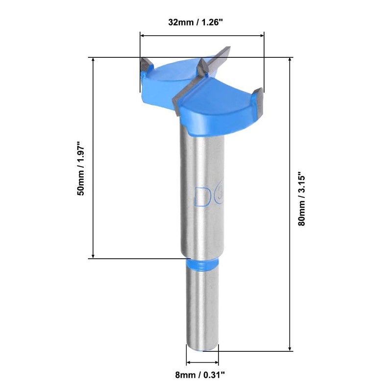 MACHSWON Forstner Drill Bits Tungsten Carbide Wood Hole Saw Opener