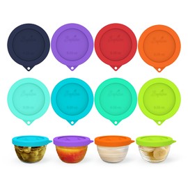 Sophico Silicone Replacement Lids for Libbey 6.25 ounce Small Glass Bowls, (Container not Included) 3.45-inch Diameter