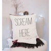 VERSUSWOLF Throw Pillow Covers Bedroom Scream Here Humor Face Plant