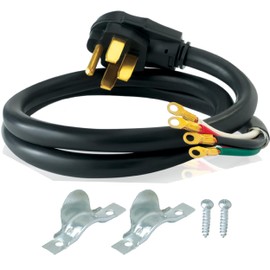 Eastman 6 Feet Electric Range Cord, 40 Amps 4-Prong Wire, 61273