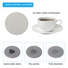 PATIKIL Round Diatomite Drink Coasters 4inch, 3 Pack Water Absorbent