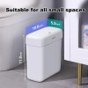 JOYBOS Bathroom Trash Can with Lid,3 Gallon Small Garbage Can