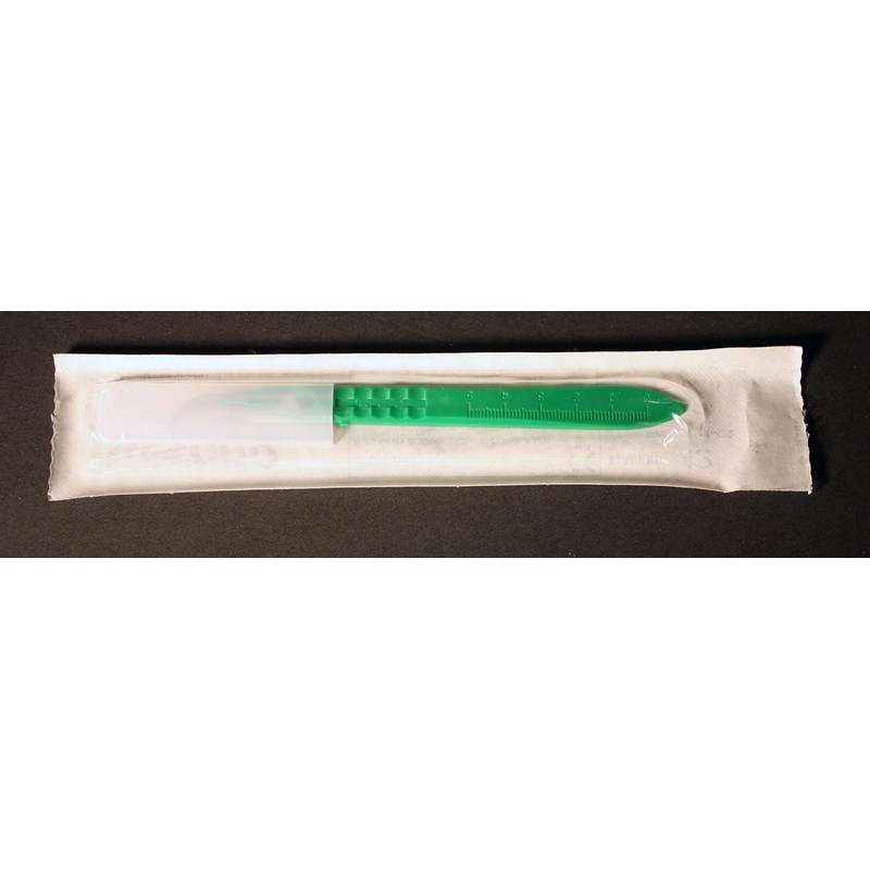 Techno Cut Scalpel: 6008T-12: Stainless Steel Surgical Blades/Plastic Handle 10