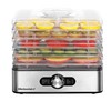 Elite Gourmet EFD3321X Food Dehydrator, Stainless Steel Trays Adjustable Temperature