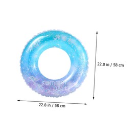 SUPVOX 1Pc Colorful Inflatable Swimming Ring for Adults Fun Pool Float with Great Sealing Lightweight Portable Safe Practical Swim for Summer Water Play