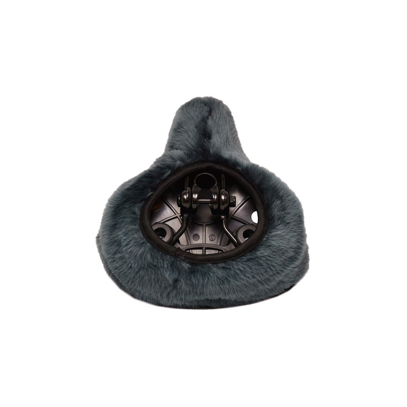 Reissner Lambskin Bicycle Saddle Cover Lambskin Combined with Faux Fur